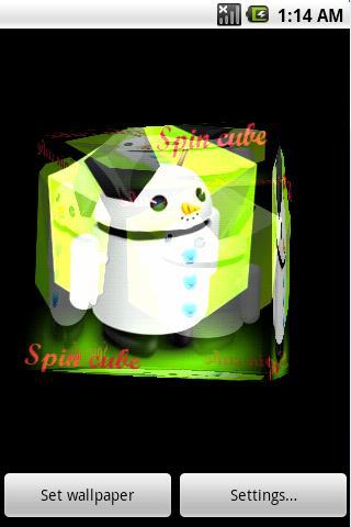 Spin Cube Live Wallpaper截图3