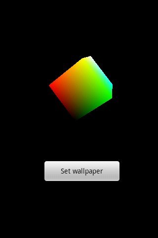 Live Wallpaper Bouncy GLCube截图2