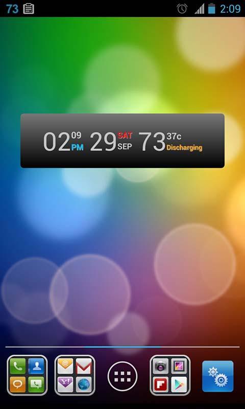 Battery Clock Calendar截图2