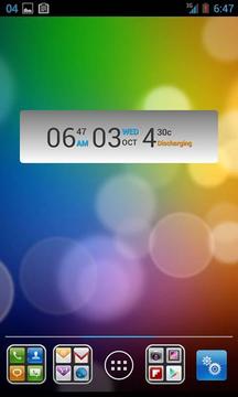 Battery Clock Calendar截图