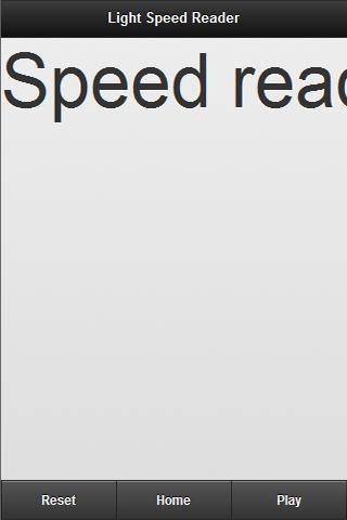 Light Speed Reader Free截图1