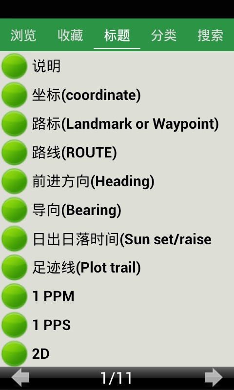 GPS常用术语截图3