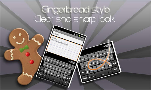 SlideIT Gingerbread Skin截图3