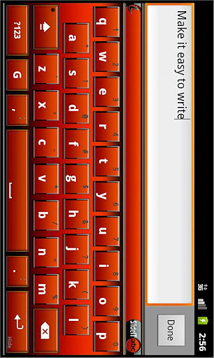 SlideIT Orange Metal Skin截图3