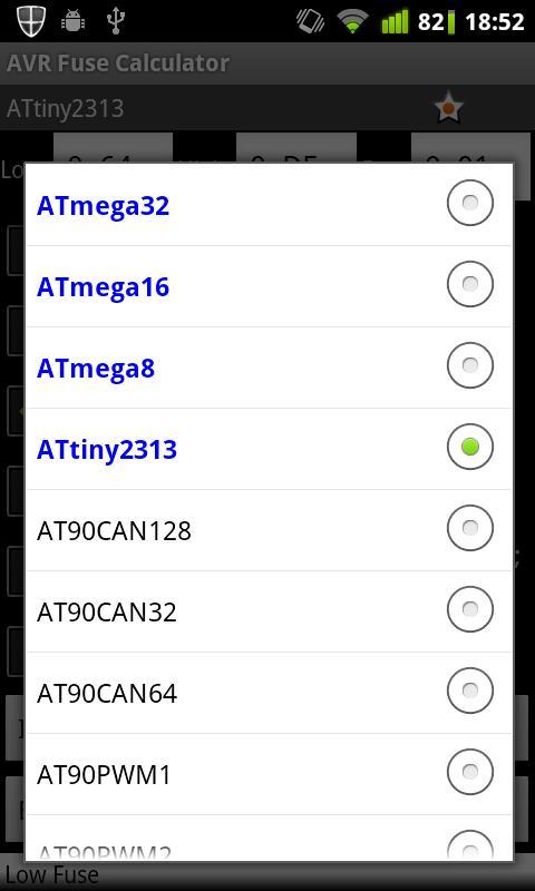 AVR Fuse Calculator截图5