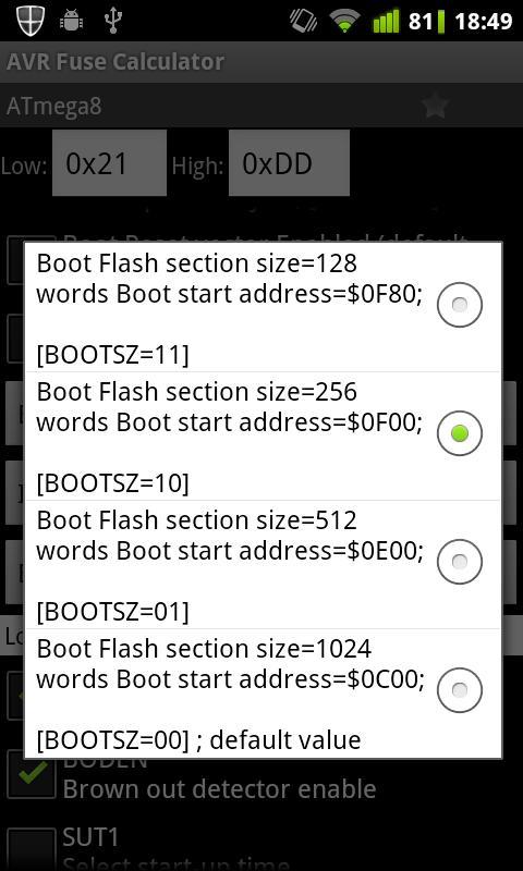 AVR Fuse Calculator截图3