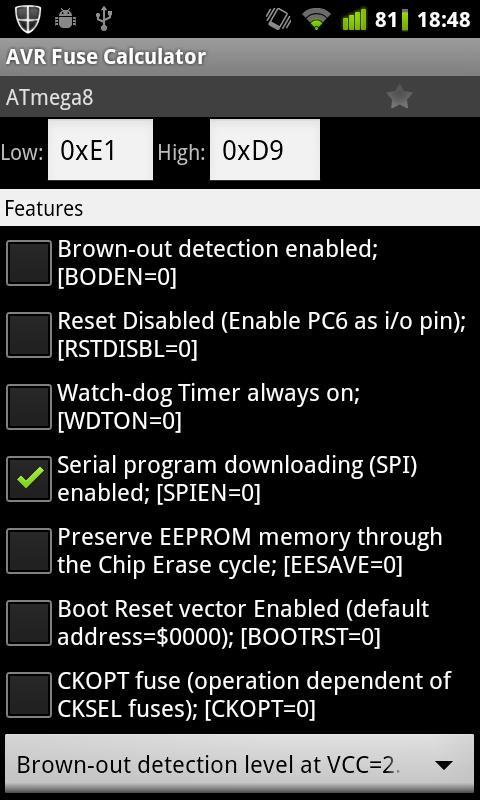 AVR Fuse Calculator截图1