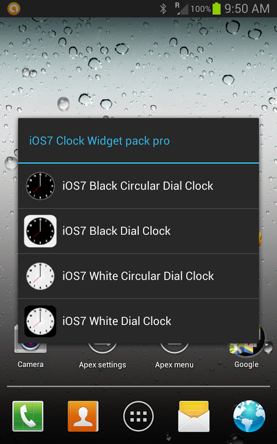 iOS 7 Clock Widget Pack Free截图1