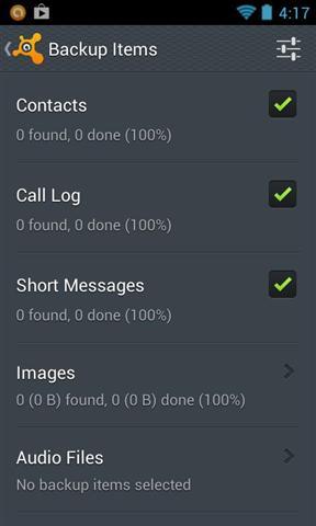 avast! Mobile backup截图2