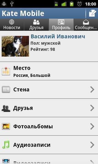 Vkontakte Kate Mobile截图4