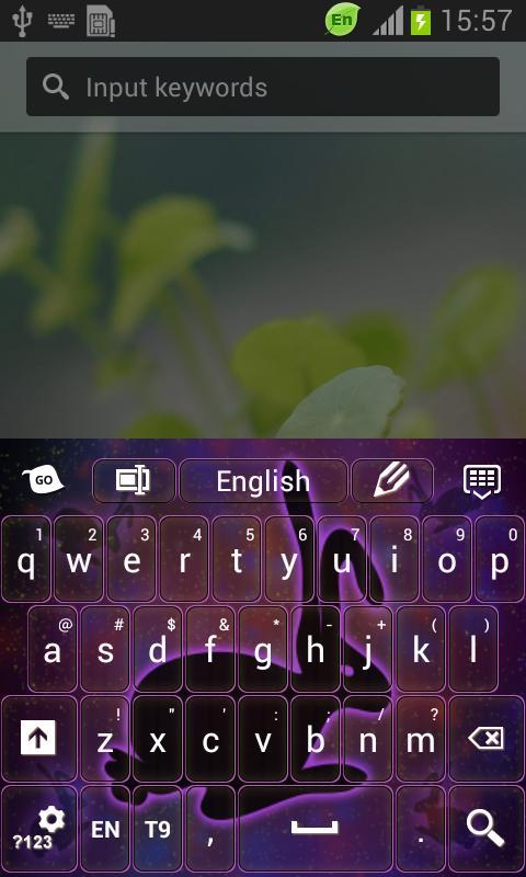 Neon Rabbit Sign Keyboard截图2