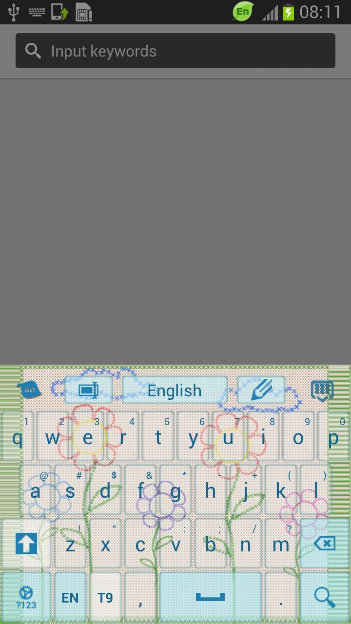 Embroidery Theme Keyboard截图2