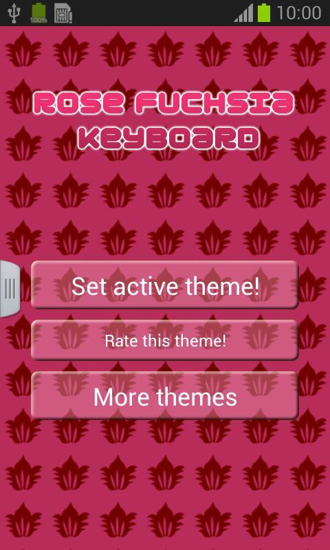 Rose Fuchsia Keyboard截图1