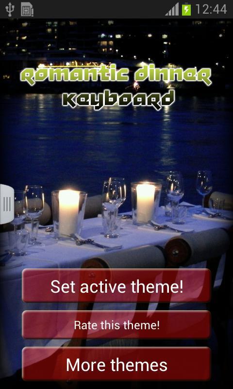 Romantic Dinner Keyboard截图1