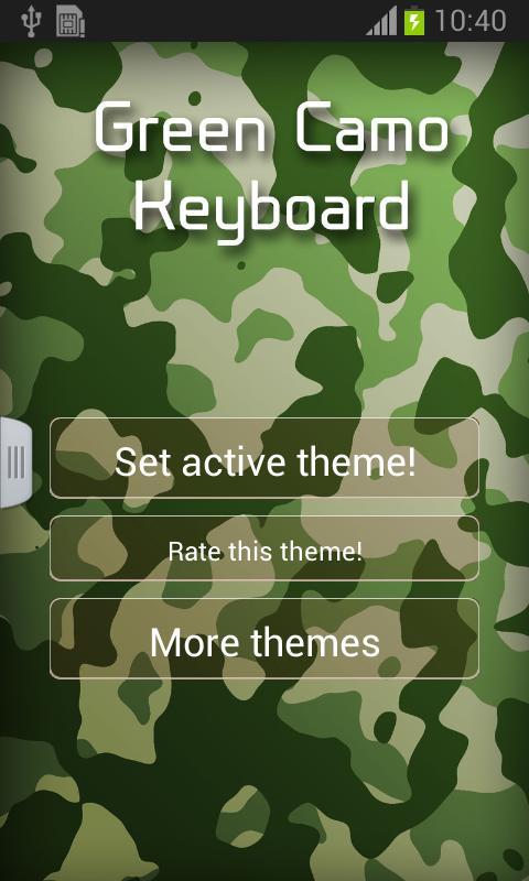 Green Camo Keyboard截图1