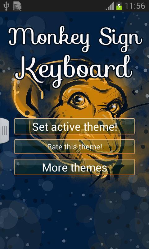 Monkey Sign Keyboard截图1