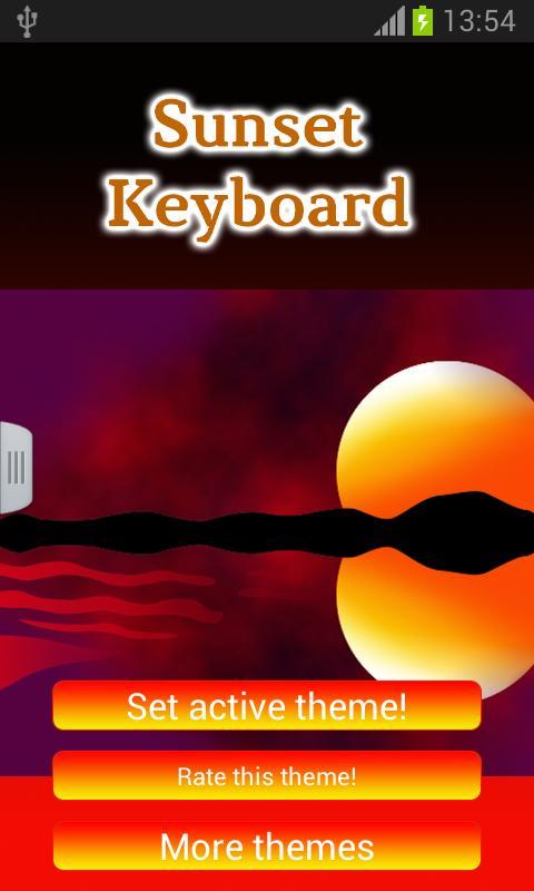 Sunset Keyboard截图3