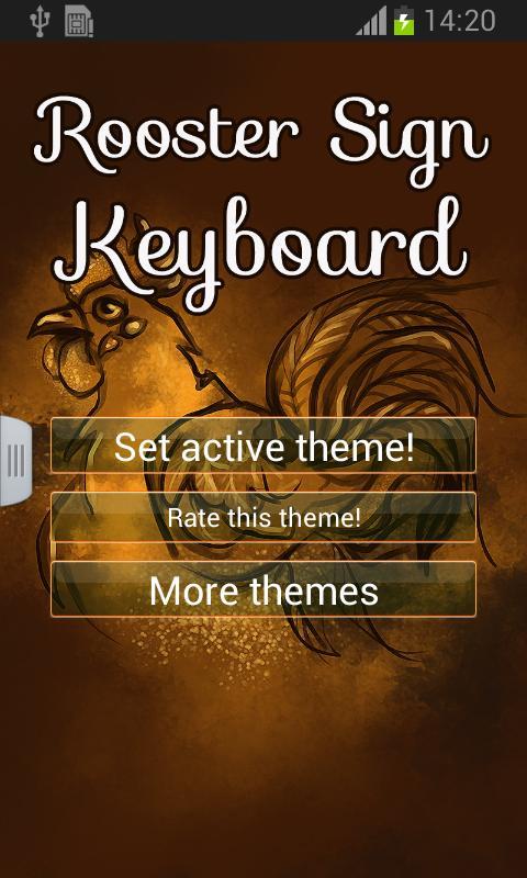 Rooster Sign Keyboard截图1