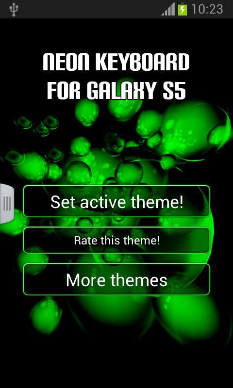 Neon Keyboard for Galaxy S5截图1