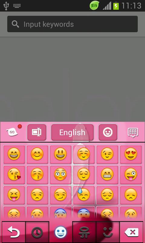 Pink Keyboard for Galaxy Note2截图4