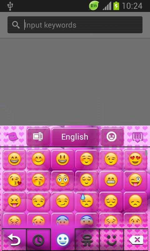 Keyboard Pink Colour Heart截图4