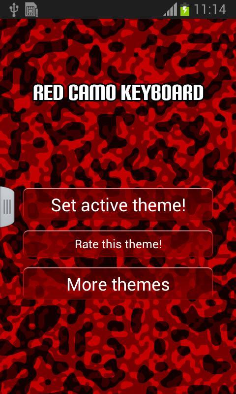 Red Camo Keyboard截图1
