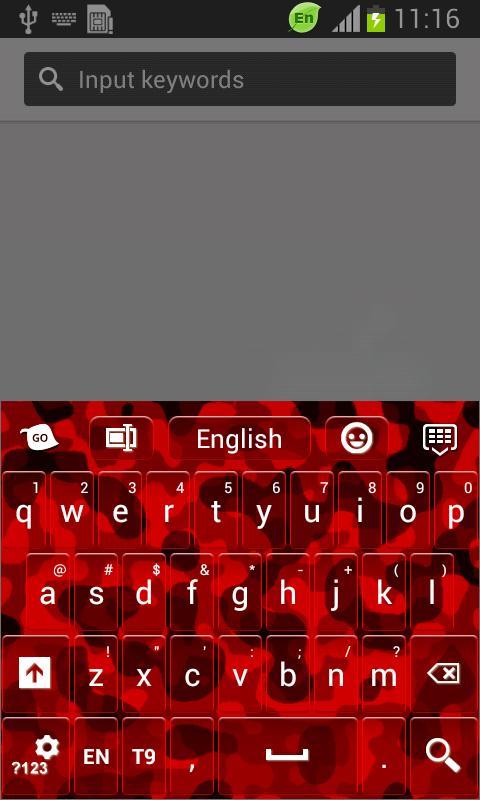 Red Camo Keyboard截图2