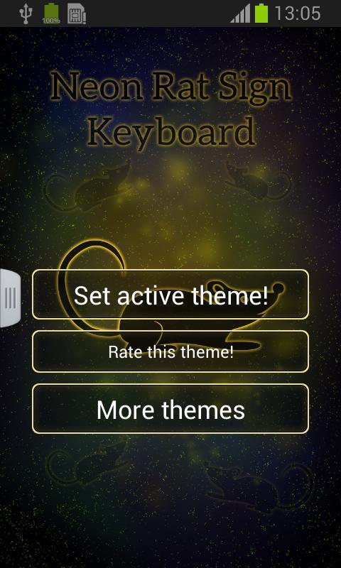 Neon Rat Sign Keyboard截图1