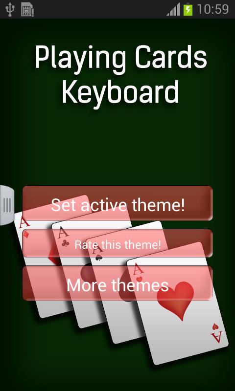 Playing Cards Keyboard截图1