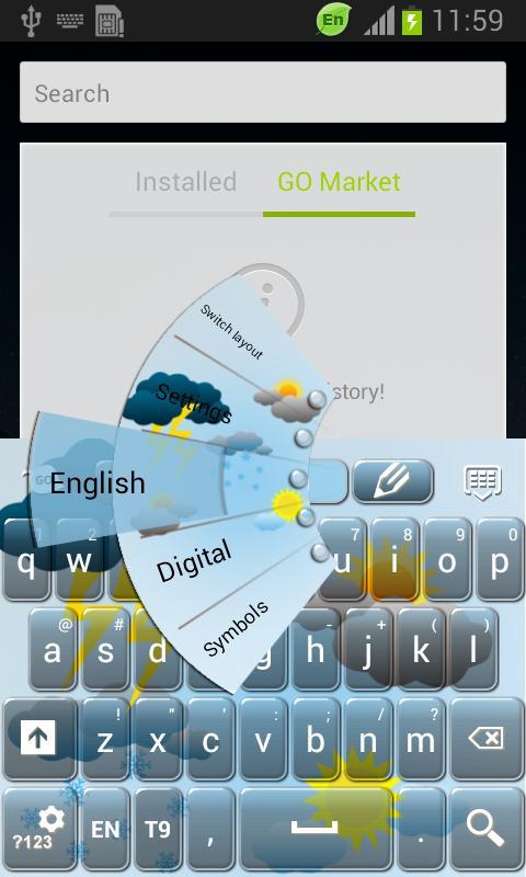 Weather Symbols Keyboard截图3