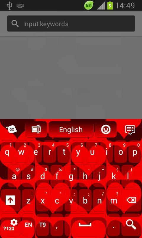 GO Keyboard Valentine Theme截图1