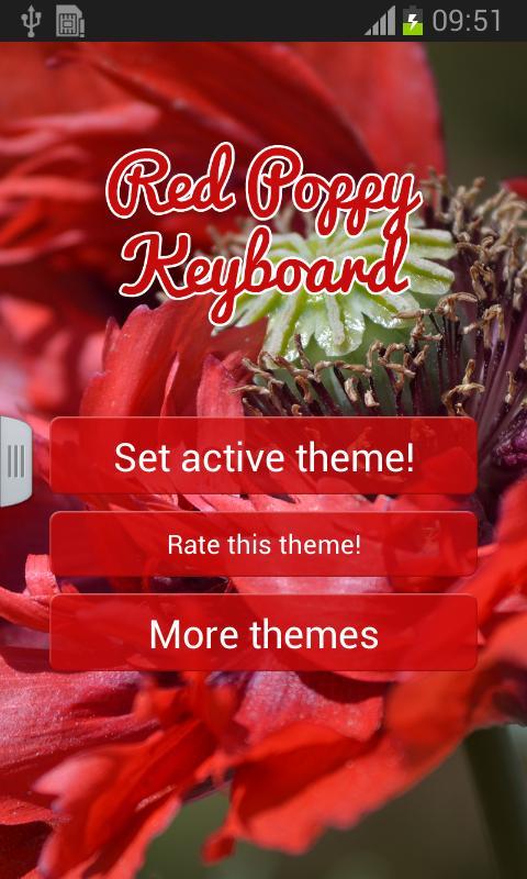 Red Poppy Keyboard截图1