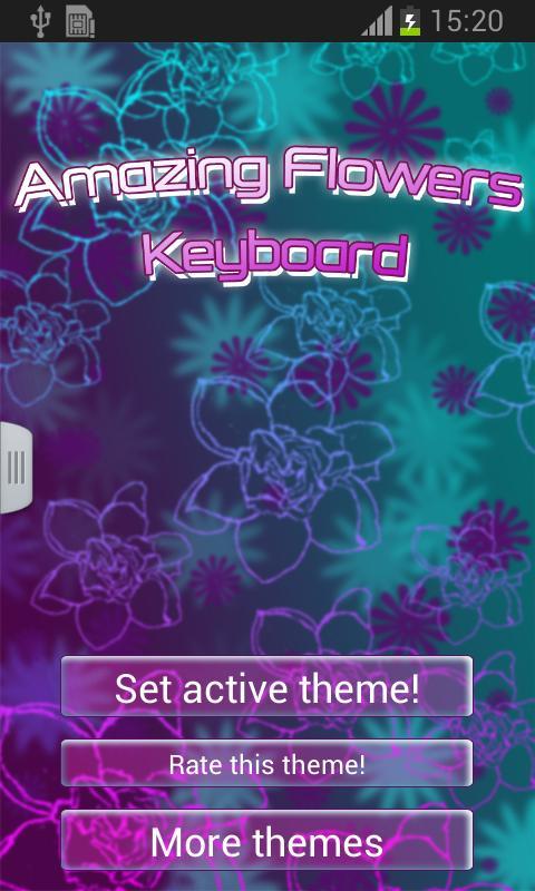 Amazing Flowers Keyboard截图1