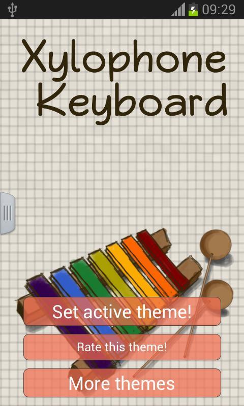 Xylophone Keyboard Theme截图3