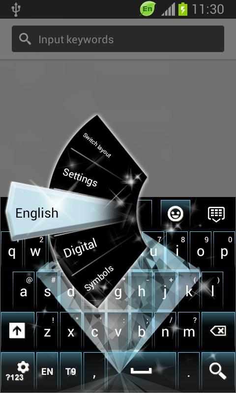 GO Keyboard Diamond Themes截图2