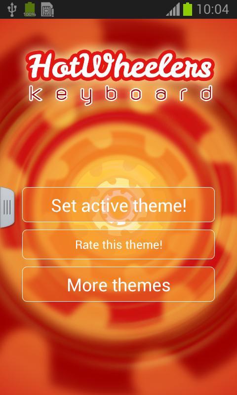 Hot Wheelers Keyboard截图1