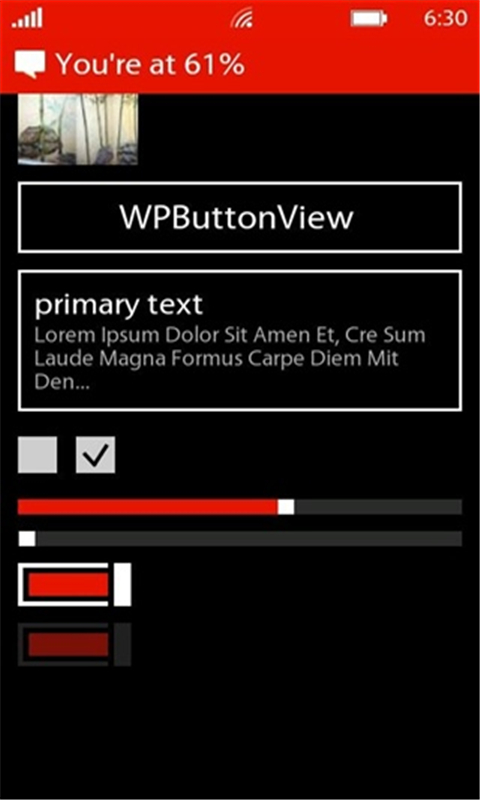 Windows Phone 7 UI - Free Demo截图4