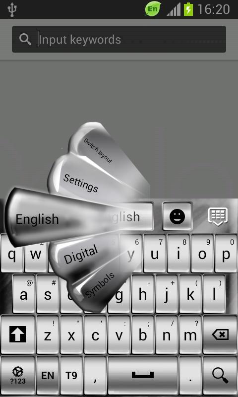 Keyboard Silver Free截图3