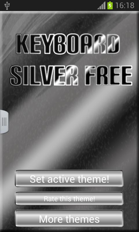 Keyboard Silver Free截图1