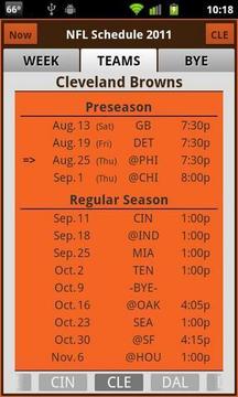 NFL 2012 Schedule截图