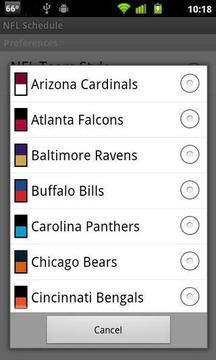 NFL 2012 Schedule截图