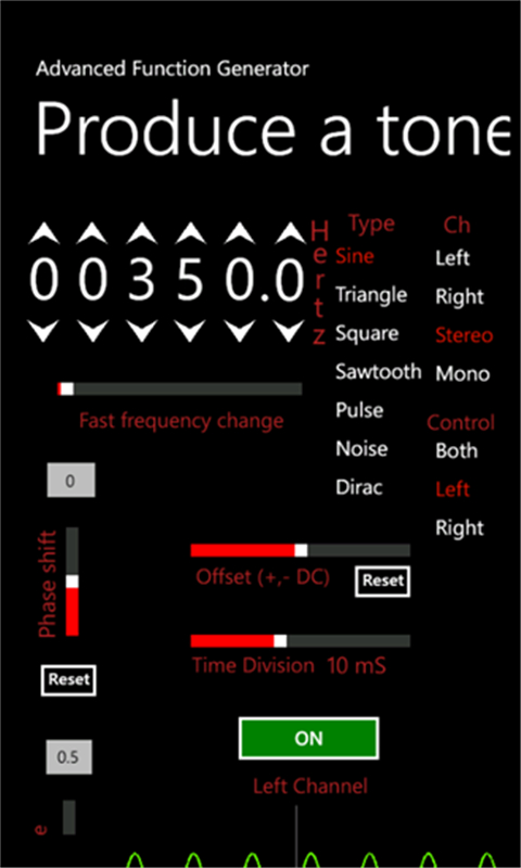 Noise and Sweep Generator截图2