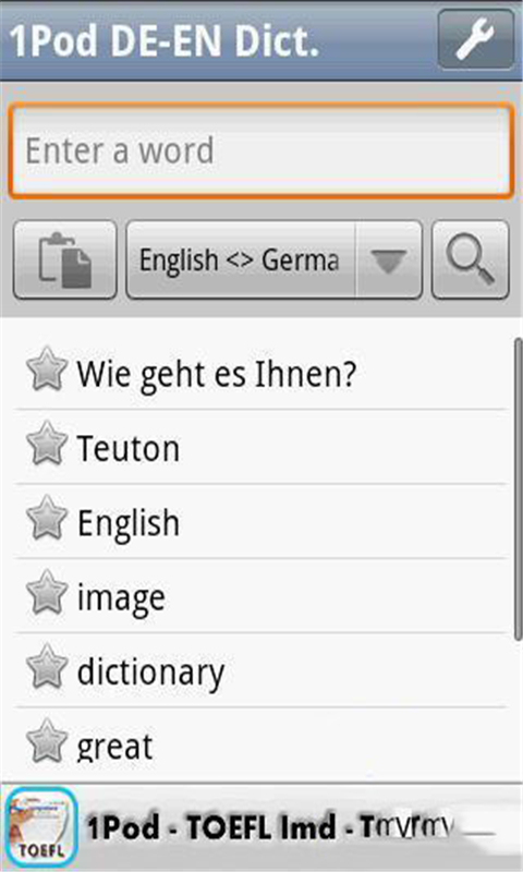 1Pod -德语-英语词典截图2