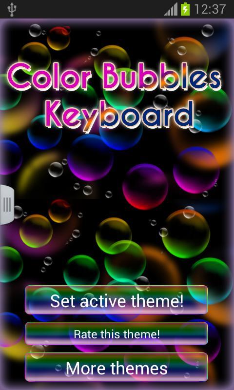 Color Bubbles Keyboard截图1