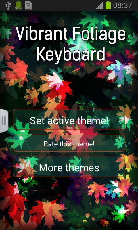 Vibrant Foliage Keyboard截图1
