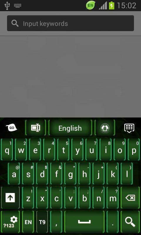 GO Keyboard Dark Green截图1