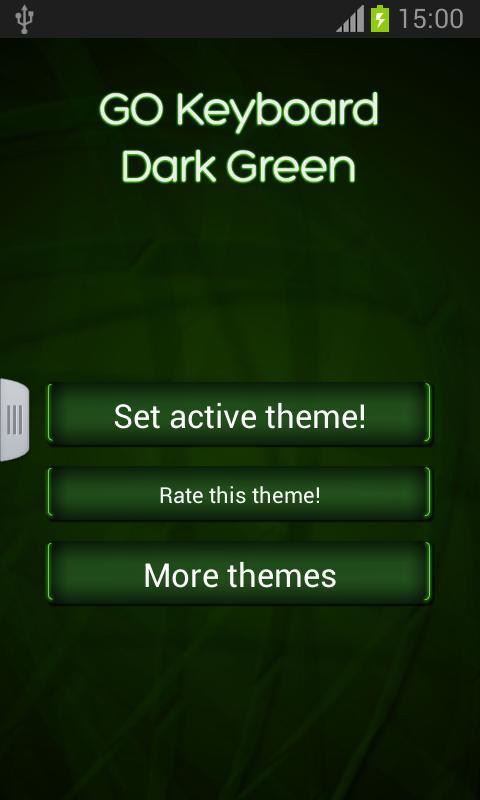 GO Keyboard Dark Green截图3