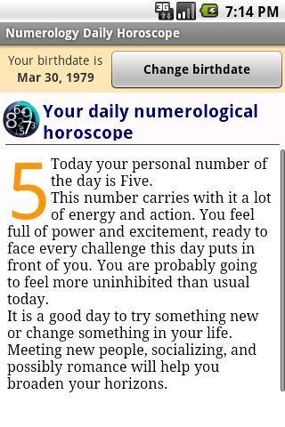 Numerology Daily Horoscope截图2