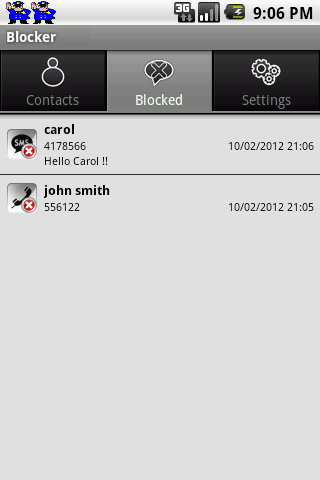 SMS &amp; Call Blocker LITE截图1
