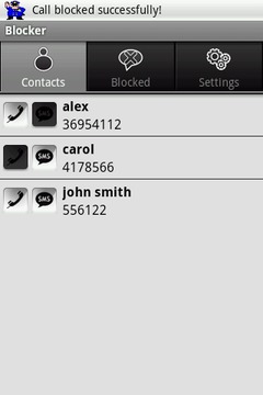 SMS &amp; Call Blocker LITE截图